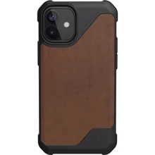 Чехол для iPhone Urban Armor Gear UAG Metropolis LT Leather Brown (11234O118380) for iPhone 12 mini: Цвет коричневый