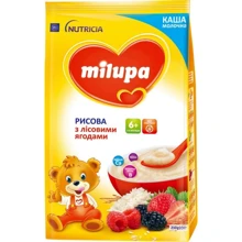 Молочная каша Milupa Рисовая с лесными ягодами 210 г от 6 мес.: Тип Каши молочные