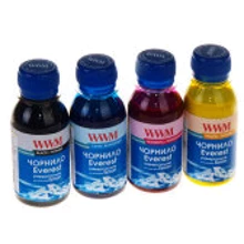 Чернила WWM EPSON UNIVERSAL EVEREST pigmented Black/Yellow/Magenta/Cyan (EP02SET-4): Цвет набор (set), Yellow, Magenta, Black, Cyan