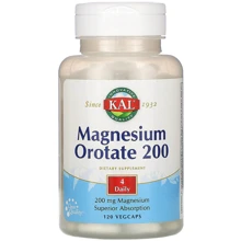 KAL Magnesium Orotate, 200 mg, 120 Vegetarian Capsules: Тип магній