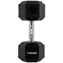 Гантель Thunder 17.5 кг (HEXAGONAL-DUMBBELLS-17,5K): Вес гантели, кг 17.5