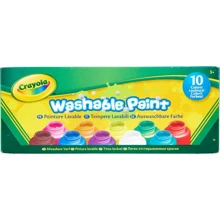 Набор красок CRAYOLA Classic Washable 10 шт (256324.006): Производитель Crayola