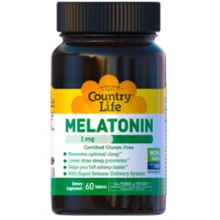 Country Life Melatonin 1 mg Мелатонін 60 таблеток: Форма випуску Капсулы