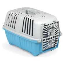 Переноска для котов и собак Pratiko 1 plast Blue 48x31.5x33 см голубая: Производитель Pratiko
