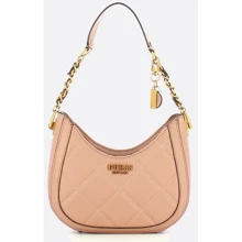 Женская сумка хобо GUESS ABEY SMALL HOBO бежево-розовая (HWQB8558010-RWO): Пол Женский