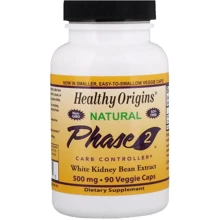 Healthy Origins Phase 2 Carb Controller White Kidney Bean Extract 500 mg 90 Veggie Caps Белая Фасоль Фаза 2: Производитель Healthy Origins