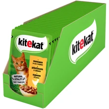 Влажный корм Kitekat Natural Vitality для кошек с курицей в соусе 28х85г (5900951256684): Тип паучи