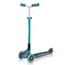 Самокат Globber серии Master Lights бирюзовый, колеса с подсветкой, до 50кг, 4+: Количество колес 3