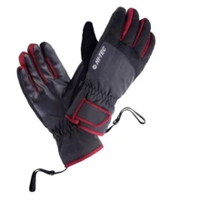 Чоловічі гірськолижні рукавички Hi-Tec Huri-Ebony Розмір L-XL сірі (HURI-EBONY MELANGE/MERLOT): Стать Мужской