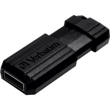 USB-флешка Verbatim 128GB PinStripe USB 2.0 Black (49071): Стандарт USB USB 2.0