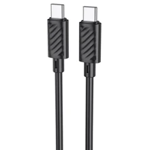 Кабель Hoco Cable USB-C to USB-C X88 Gratified 60W 1m Black: Тип USB-C - USB-C