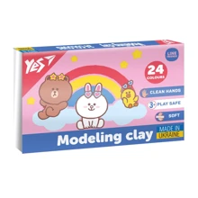 Пластилин YES Line Friends 24 цветов 480 г (540683): Производитель YES