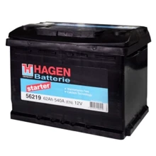 Hagen 6СТ-62 Євро (56219): Ємність, Ач 62