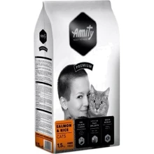 Сухой корм AMITY Salmon&Rice повседневный для котов с лососем и рисом 1.5 кг (085 SALM 1.5KG): Тип Сухой корм