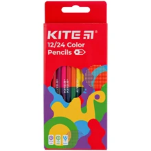 Олівці кольорові Kite Fantasy 24 кольори двосторонні (K22-054-2): Тип Цветные