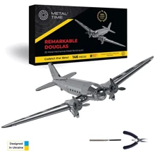 Коллекционная модель-конструктор Metal Time Remarkable Douglas Самолет DC-3 (MT057): Производитель Metal Time