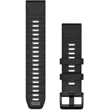 Ремешок Garmin QuickFit 22mm Watch Bands Black/Pebble Gray Silicone (010-13392-00): Цвет черный