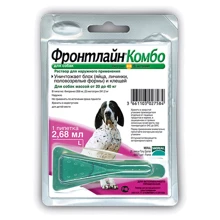 Спот-Он Merial Frontline Комбо L от блох и клещей для собак весом 20-40 кг (3661103027584): Тип Капли
