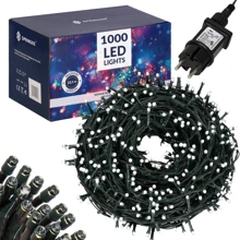 Гирлянда Springos уличная 50 м 1000 LED холодный белый (CL1000): Тип Линейная