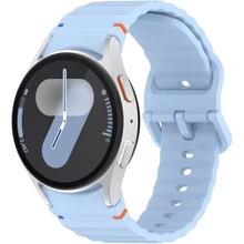 BeCover Strap Ribbed Tape Lite Blue for Samsung Galaxy Watch (20mm) 4 40mm-44mm/5 40-44mm/6 40-44mm/7 40-44mm (712044): Цвет голубой