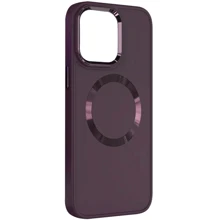 Чохол для iPhone TPU Case Bonbon Metal Style with MagSafe Plum for iPhone 11: Колір бордовый