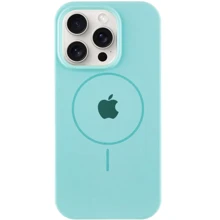 Чохол для iPhone Mobile Case Silicone Full Protective with MagSafe Light Turquoise для iPhone 15 Plus: Колір бирюзовый