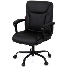 Крісло АКЛАС Лівар TILT 10002M Чорний (PU Black) (00158598): Тип для персоналу