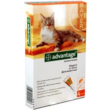 Капли Bayer/Elanco Адвантейдж 40 от заражений блохами для котов и котят до 4 кг (4007221031734): Тип Капли