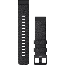 Ремешок Garmin QuickFit 20mm Watch Bands Heathered Black Nylon with Black Hardware (010-12875-00): Цвет черный