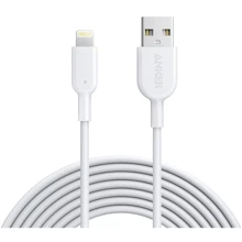Кабель ANKER USB Cable to Lightning Powerline II V3 3m White (A8434H21): Тип USB 2.0, Lightning