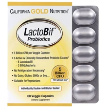 California Gold Nutrition, LactoBif Probiotics, 5 Billion CFU, 60 Veggie Capsules (CGN00963): Тип Пробиотики