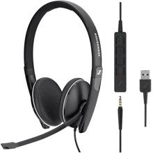 Наушники Sennheiser SC 165 USB / 3.5mm (508317): Тип конструкции накладные
