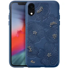 Чехол для iPhone LAUT Flora Indigo (LAUT_IP18-M_FL_BL) for iPhone XR: Цвет синий