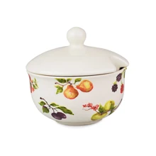 Сахарница Claytan Ceramics "Фрут сизон" 340 мл (910-090-3): Цвет белый