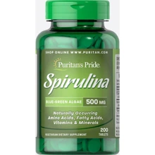 Puritan's Pride Spirulina 500 mg 200 tabs Спирулина: Форма выпуска Таблетки