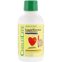 ChildLife, Liquid Calcium with Magnesium, Natural Orange Flavor, 16 fl oz (474 ml) (CDL10700): Тип Магний + Кальций