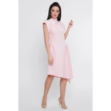 Сукня FashionUp PL-1758C 42 пудровим повсякденне подовжене міді: Склад Віскоза, поліестер, Еластан