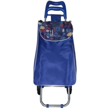 Сумка-тележка Stenson до 25 кг 34х27х94 см blue (MH-1902): Объем, л 33