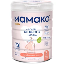 Дитяча Суміш Мамака 3 PREMIUM 12+ міс, 800 г (4670017090514): Тип Суміші молочні