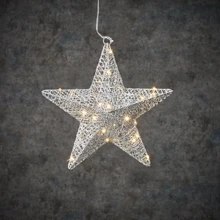 Звезда декоративная серебристая, диам 40 см, 50led Luca: Производитель Luca Lighting