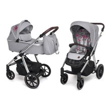 Универсальная коляска 2в1 Baby Design BUENO 107 GRAY: Тип коляски универсальная коляска (2-в-1)