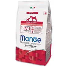 Сухой корм Monge Mini Starter для кормящих самок и щенков маленьких пород до 10 кг с курицей 1.5 кг (70004008): Тип Сухой корм