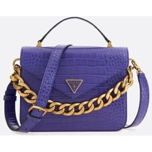Жіноча сумка-сетчел GUESS RETOUR TOP HANDLE FLAP фіолетова (HWCC8664200-VIO): Стать Женский