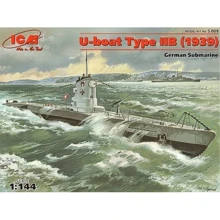 Немецкая подводная лодка тип U-Boat Type IIB (1939) German submarine (ICMS009): Производитель ICM