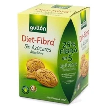 Печиво Gullon Diet Fibra (без цукру), 450 г (WT3902): Вага нетто 450 г