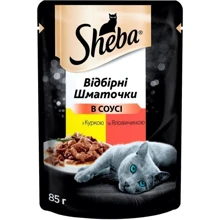 Влажный корм Sheba cig POU для котов с курицей и говядиной в соусе 12х85 г (4770608258887): Тип Влажный корм