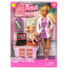 Лялька типу Барбі доктор DEFA Lucy 8348 з донькою (Фіолетовий): Вік от 3 лет