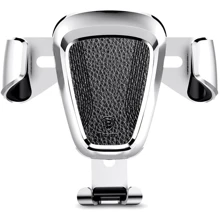 Держатель Baseus Car Holder Gravity Metal Silver (SUYL-B0S): Производитель Baseus