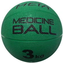 Мяч для фитнеса Медбол Meta Colour Medicine Ball 3 kg зеленый Уни 23 см (3000300100): Диаметр, см 23