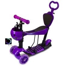 Самокат Scooter "Божья коровка" 5in1. Violet (многофункциональный): Количество колес 3